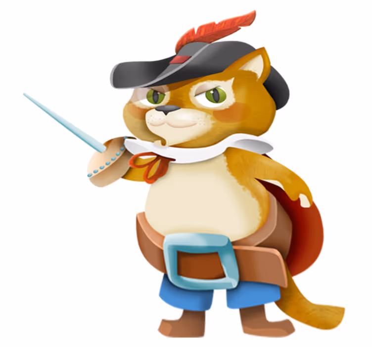 Vinyl teppich kinderzimmer der gestiefelte kater - TenStickers