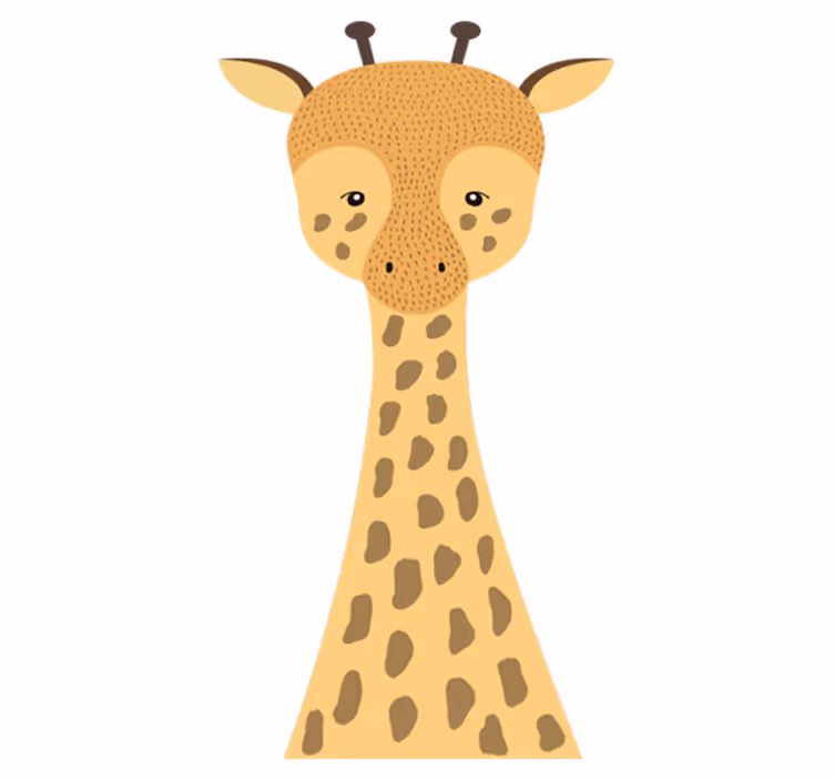 Vinyl teppich kinderzimmer mit giraffenmotiv - TenStickers