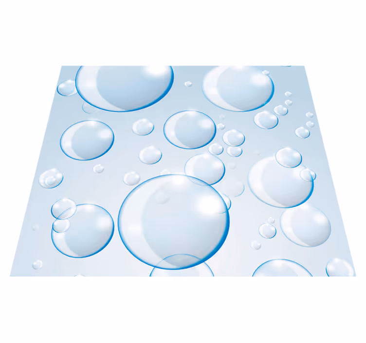 Vinyl teppich bad mit kugelbläschen-motiv - TenStickers