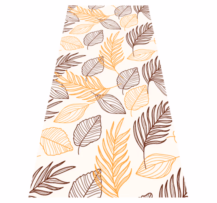 Vinyl teppich bad mit goldenem getreide-muster - TenStickers