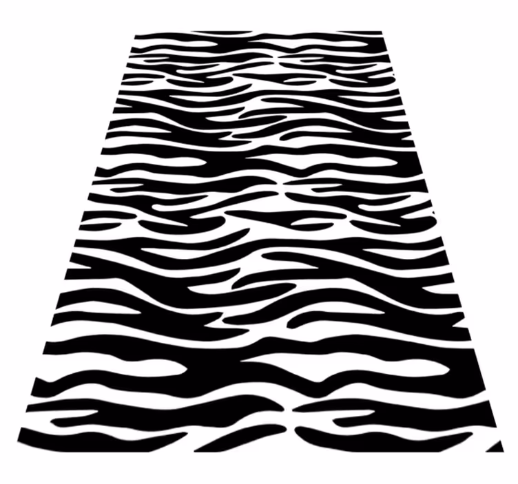 Vinyl teppich bad mit zebra tierdruck design - TenStickers