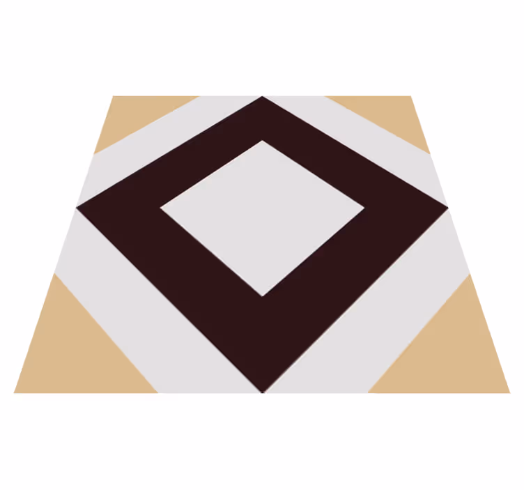 Vinyl teppich bad im quadratischen vintage zementmuster - TenStickers