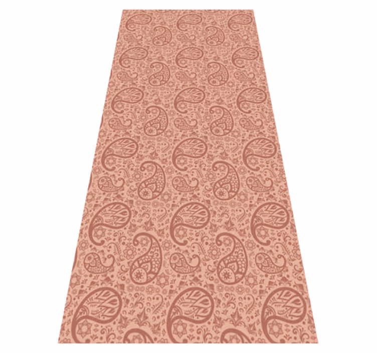 Vinyl teppich küche mit paisleymuster kühlschrank - TenStickers