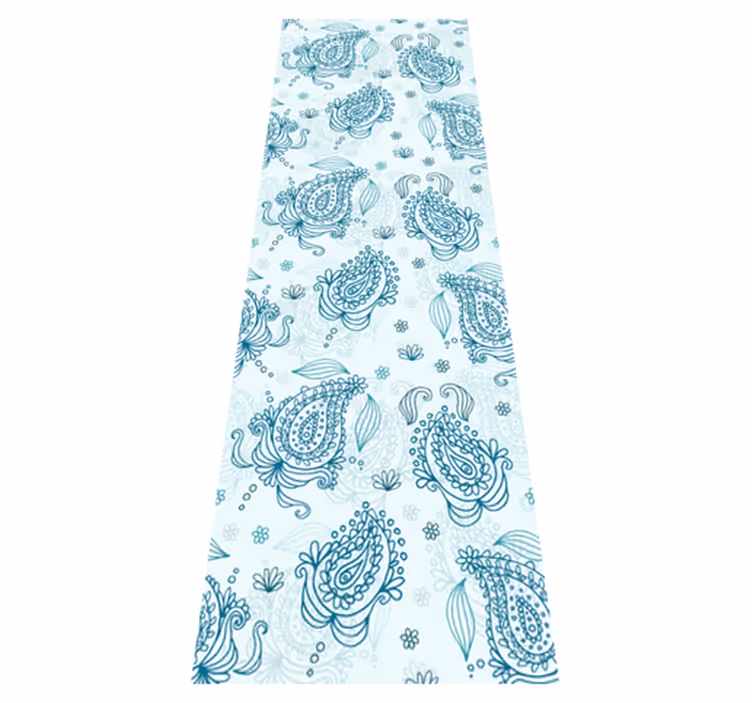 Vinyl teppich küche floral paisley kühlschrank - TenStickers