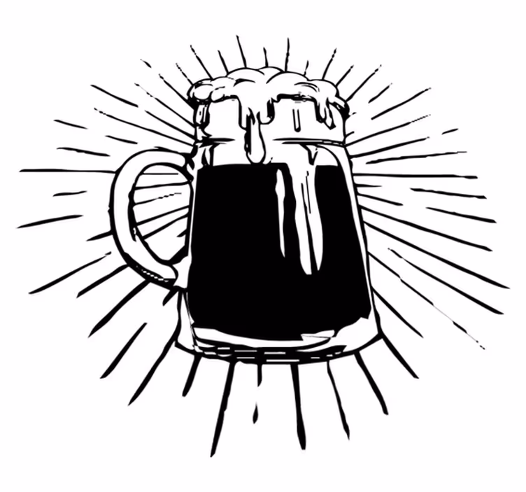 Vinyl teppich küche bierlicht - TenStickers