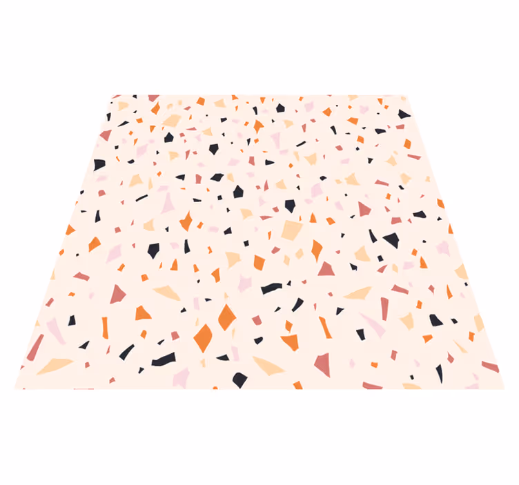 Vinyl teppich küche graues terrazzo-muster - TenStickers