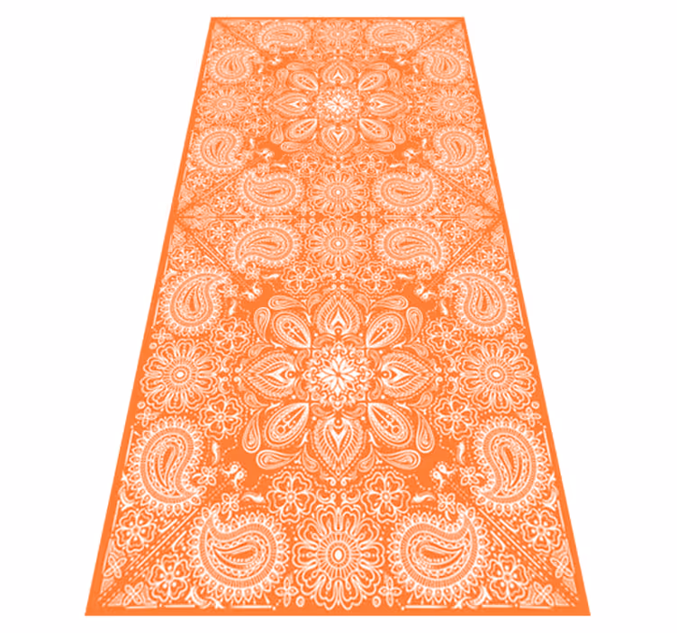 Vinyl teppich küche paisley fliesen kühlschrank - TenStickers