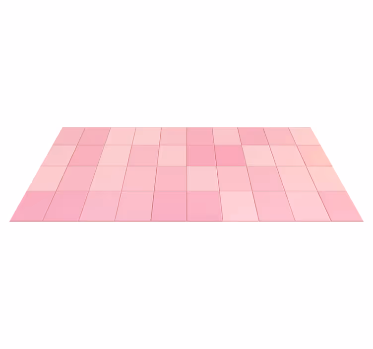 Vinyl teppich küche rosa quadratische fliesen - TenStickers
