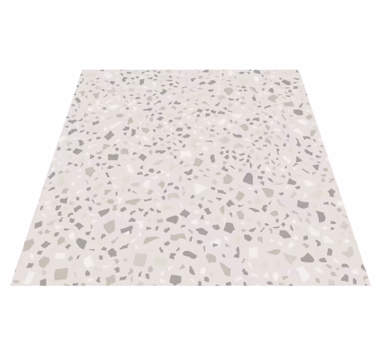 Vinyl teppich küche grau terrazzo - TenStickers