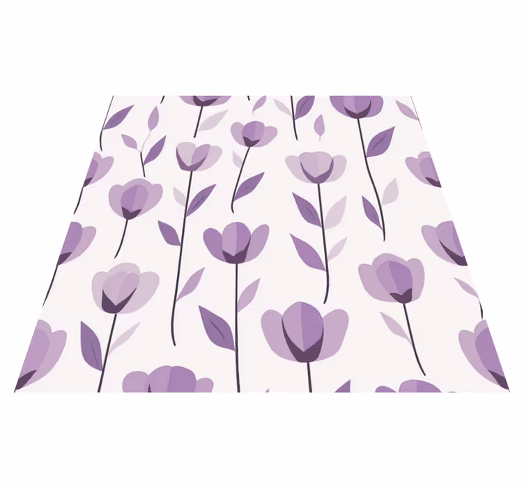 Vinyl teppich küche mit blumenmuster - TenStickers