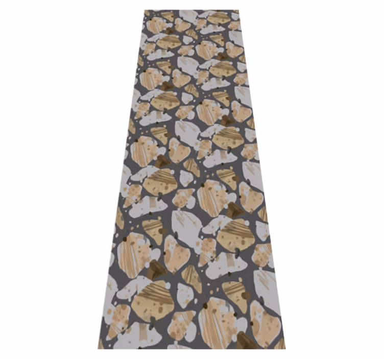 Vinyl teppich schlafzimmer im zement terrazzo-muster - TenStickers