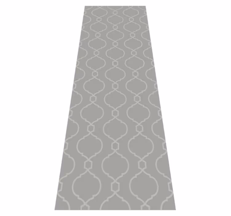 Vinyl teppich schlafzimmer graues geometrisches muster - TenStickers