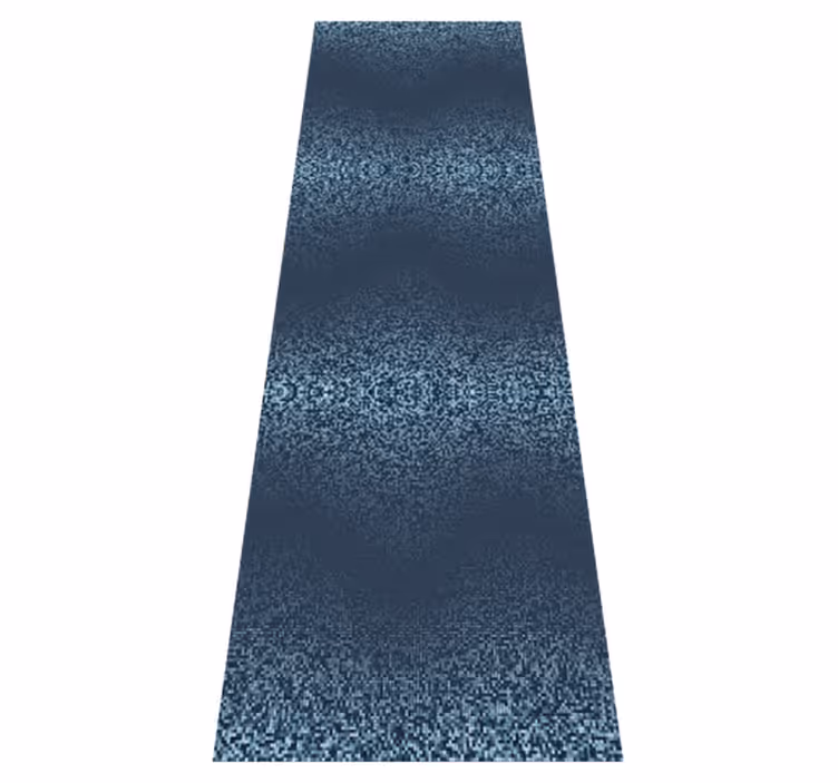 Vinyl teppich schlafzimmer retro blauer punktedesign - TenStickers