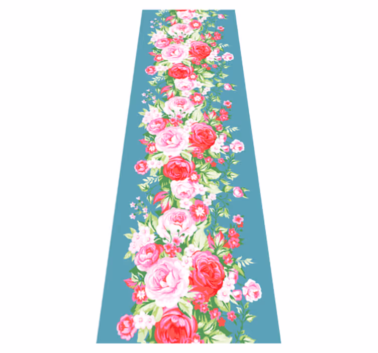 Vinyl teppich schlafzimmer im türkisfarbenen shabby chic - TenStickers