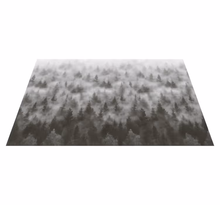Vinyl teppich schlafzimmer 3d nebeliger berg - TenStickers