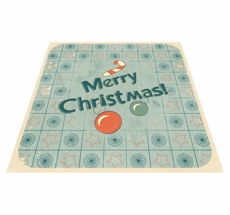 Vinyl teppich schlafzimmer dekoratives merry christmas - TenStickers