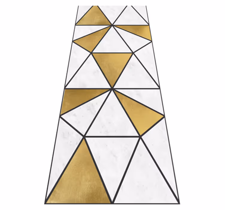 Vinyl teppich büro mit geometrischem marmor-effekt - TenStickers