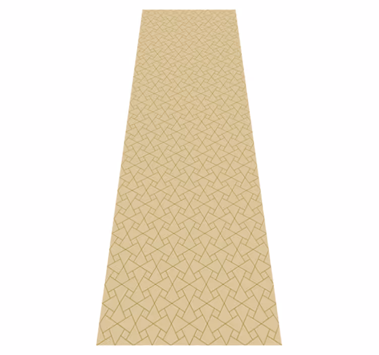 Vinyl teppich büro in grafischem grau und beige - TenStickers