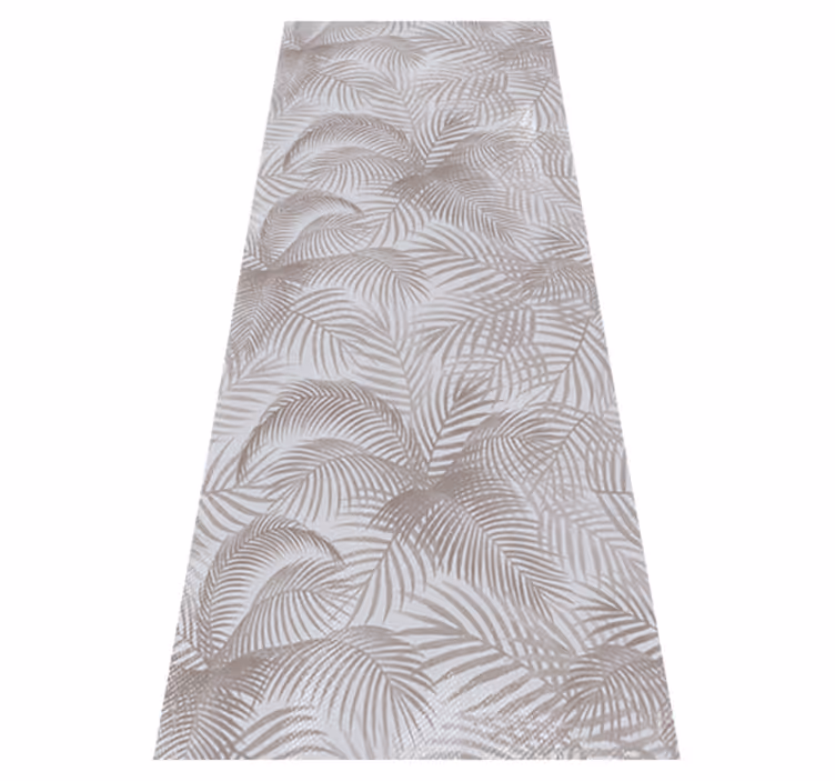Vinyl teppich schlafzimmer grau 80er botanisch elegant - TenStickers