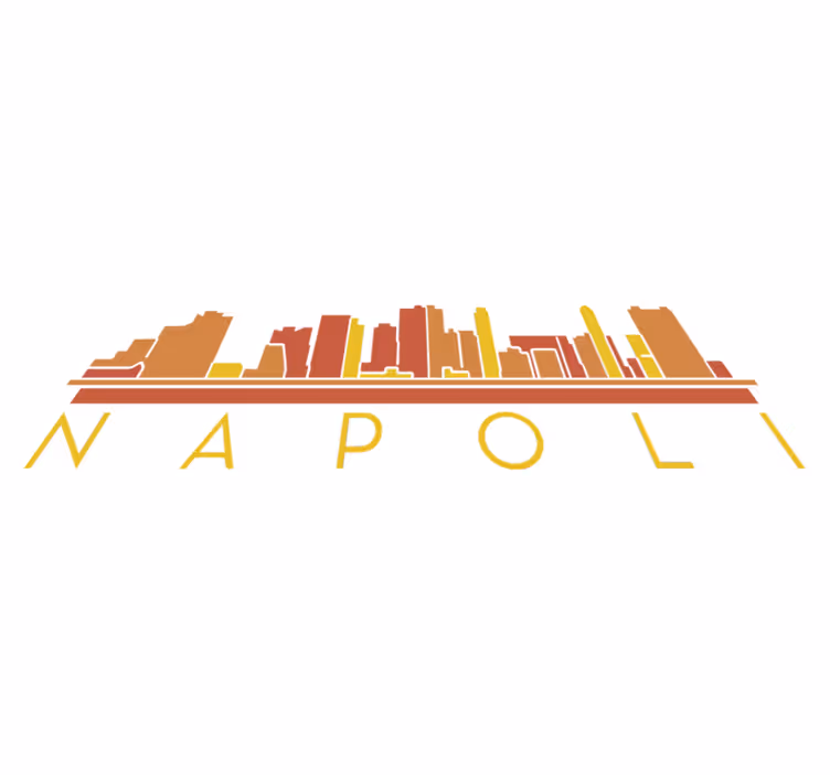 Vinyl teppich schlafzimmer napoli skyline - TenStickers
