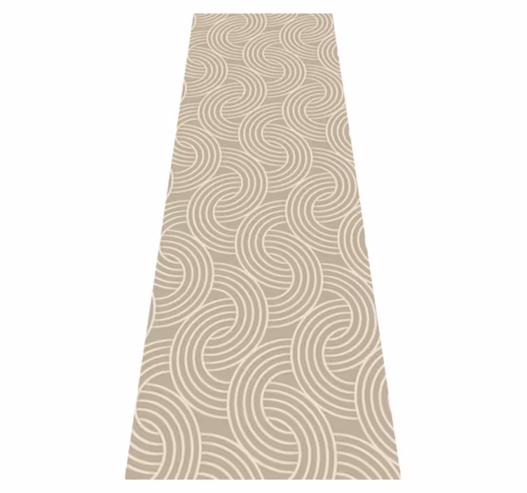 Vinyl teppich nordisch mit beigem muster minimalistisch - TenStickers