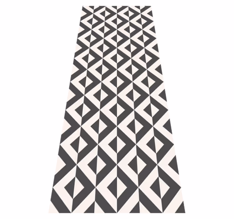Vinyl teppich nordisch geometrisch einfarbig - TenStickers