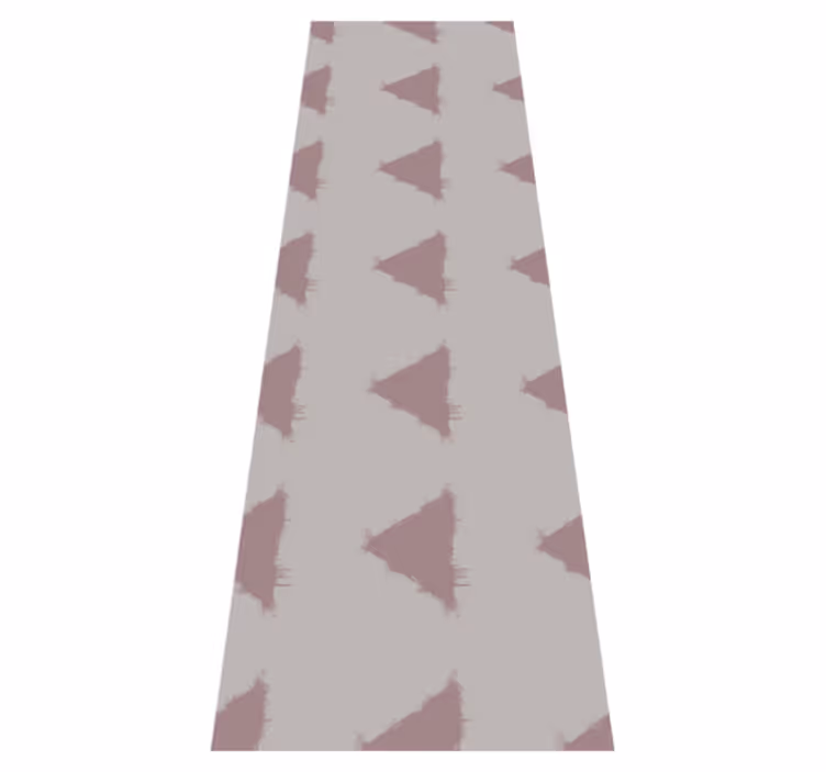 Vinyl teppich nordisch beige japandi dreiecke geometrisch - TenStickers