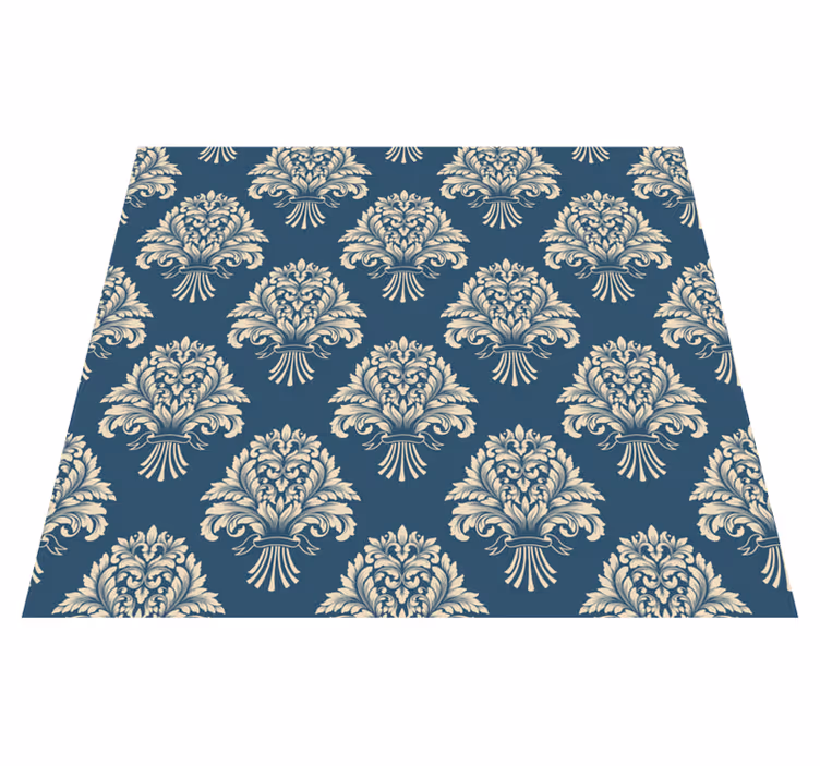 Vinyl teppich vintage im barock blumen design - TenStickers