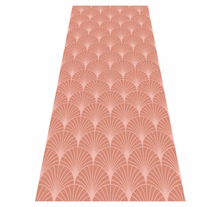 Vinyl teppich vintage mit roségold palmenmuster - TenStickers