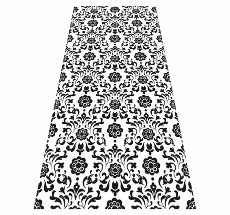 Vinyl teppich vintage im royalty damask stil - TenStickers