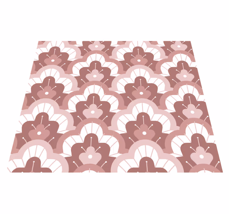 Vinyl teppich vintage in vintage rosa - TenStickers