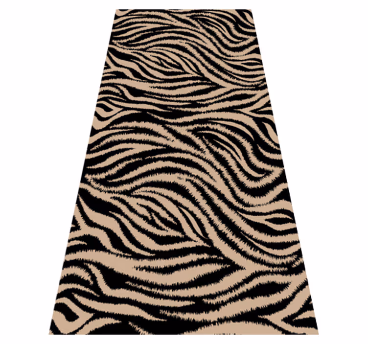 Vinyl teppich tiere mit zebramuster - TenStickers