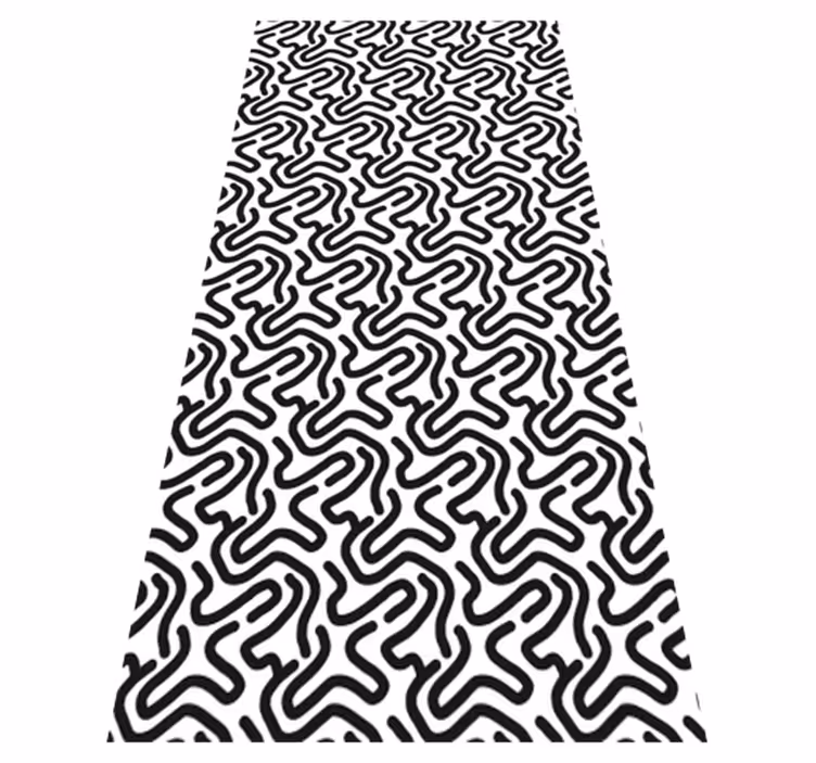 Vinyl teppich textur mit labyrinthmuster - TenStickers