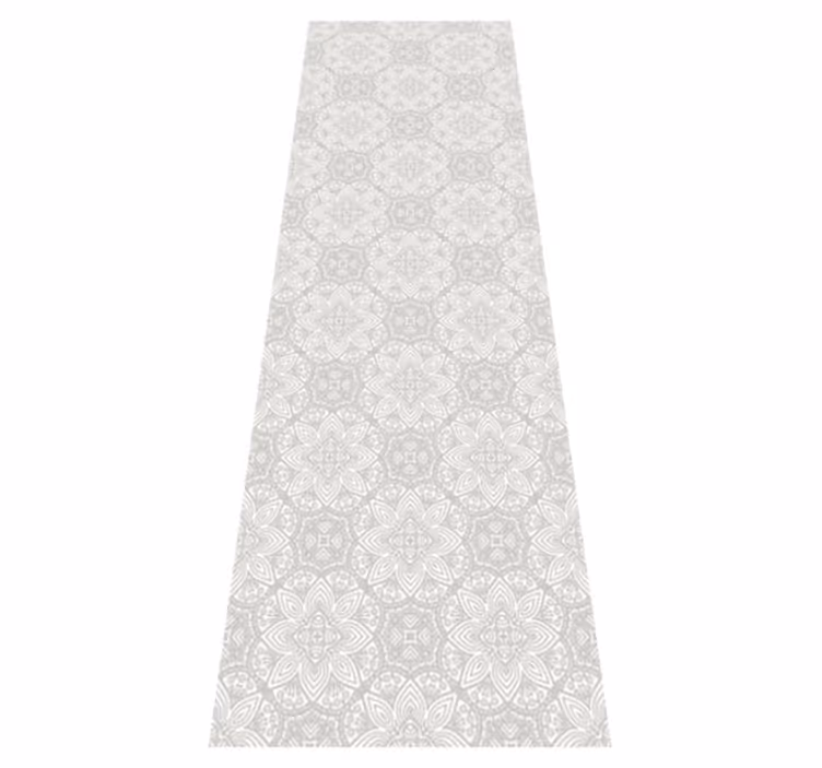 Vinyl teppich vintage graues ethnisches muster mit detail - TenStickers