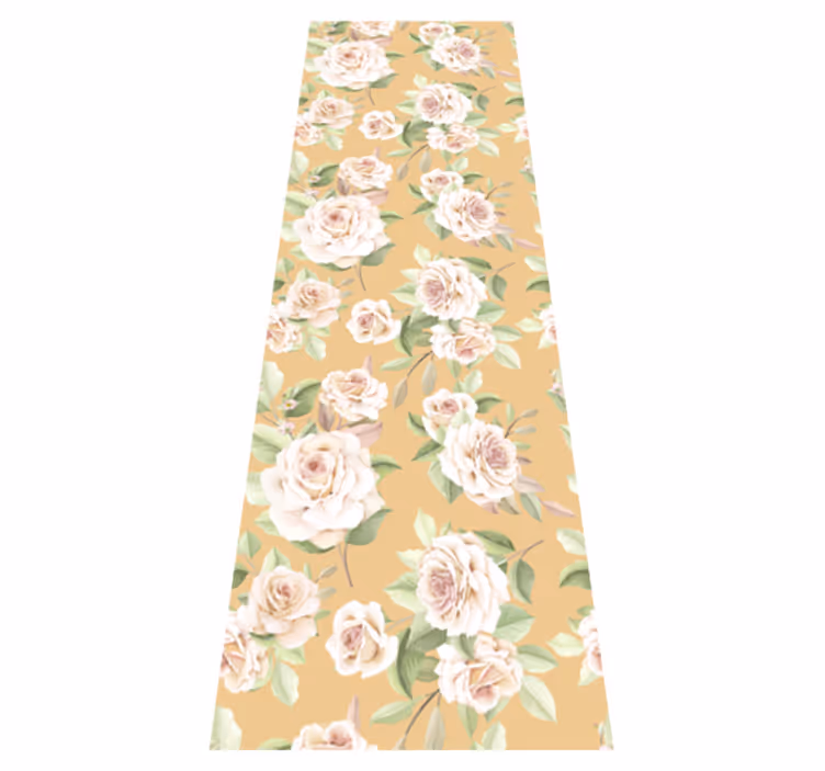 Vinyl teppich vintage im französischen rosendesign - TenStickers