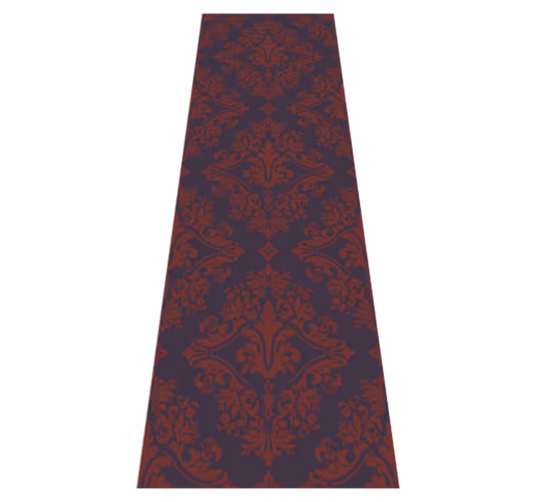 Vinyl teppich vintage mit rot-lila muster - TenStickers