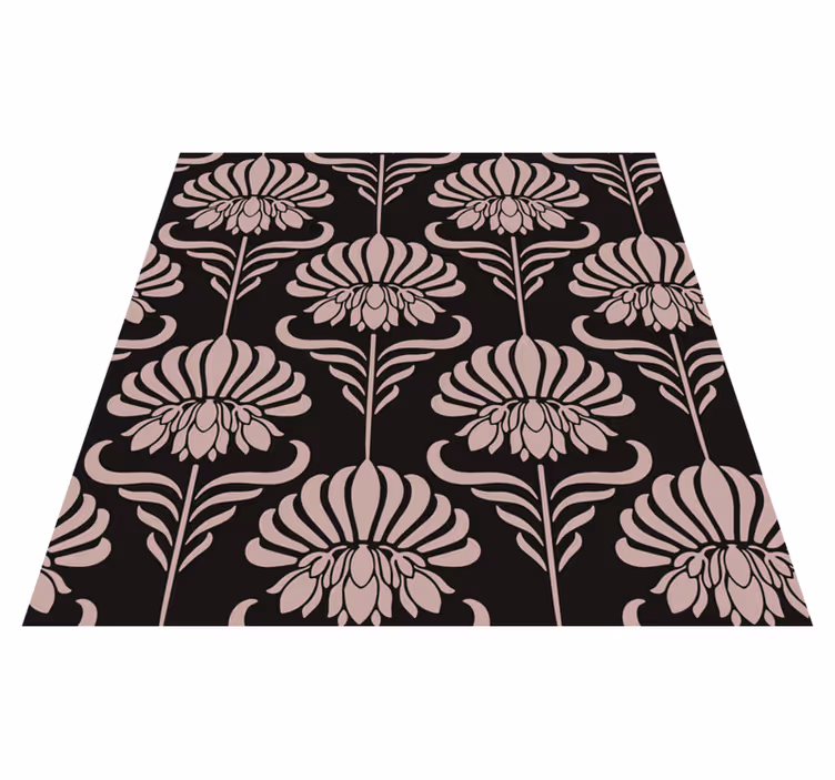 Vinyl teppich vintage im jugendstil-muster - TenStickers