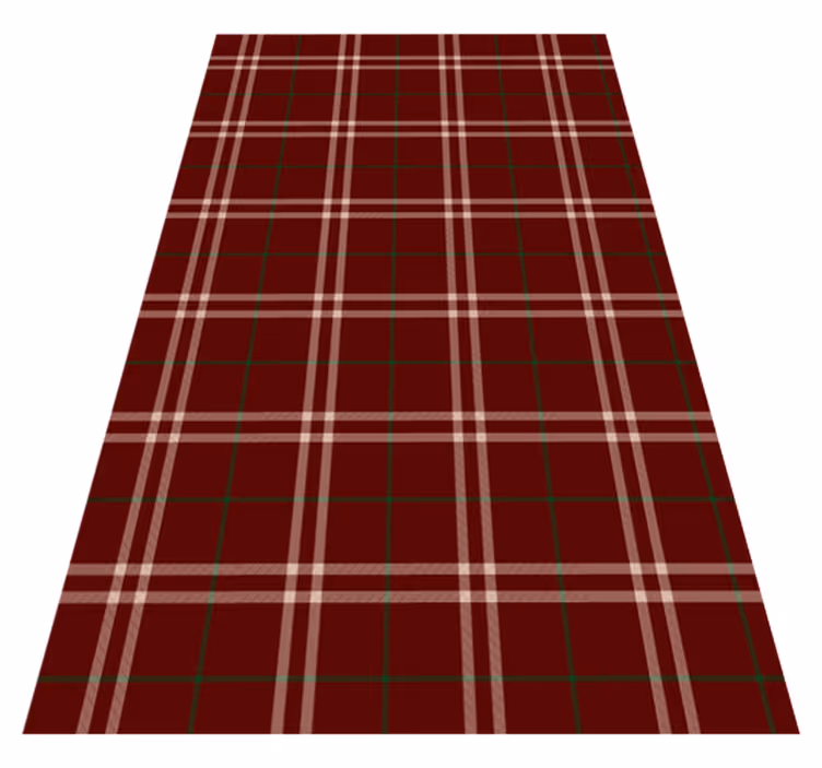 Vinyl teppich vintage gingham fliesen teppich - TenStickers