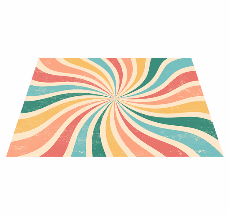 Vinyl teppich vintage bunter grunge retro-hintergrund - TenStickers