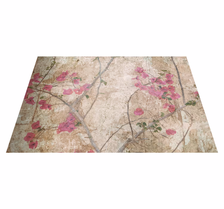 Vinyl teppich vintage im vintage-stil mit efeu - TenStickers