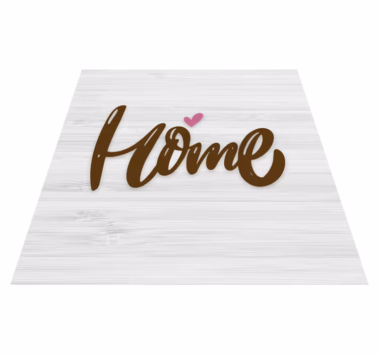 Vinyl teppich text vintage weißes zuhause auf holzplanken - TenStickers
