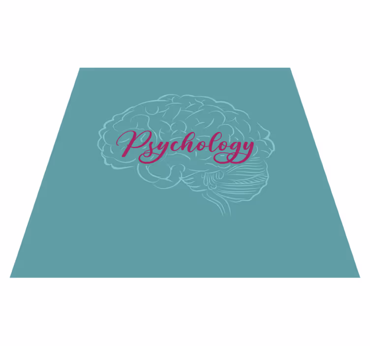 Vinyl teppich text für psychologie gehirn - TenStickers