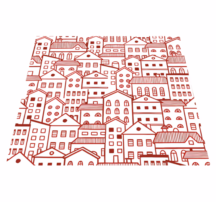 Vinyl teppich textur moderner stadt comic-effekt - TenStickers