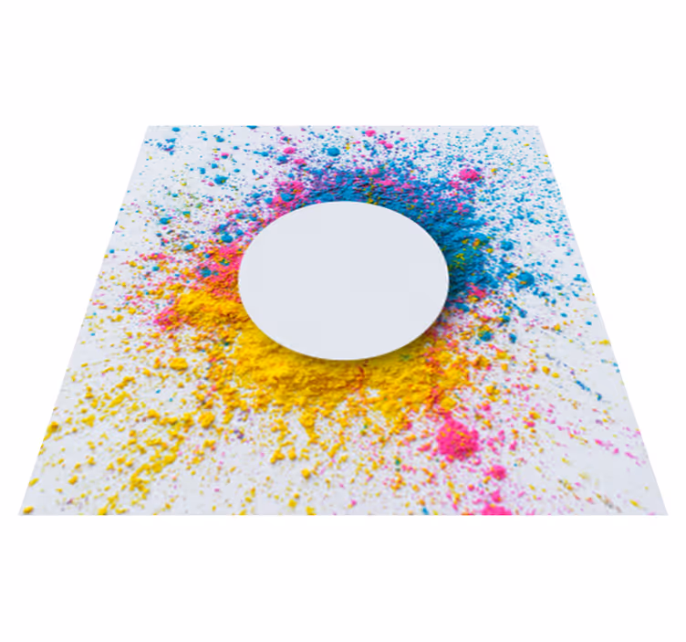 Vinyl teppich geometrisch kreiseffekt - TenStickers