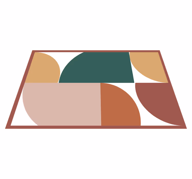 Vinyl teppich geometrisch abstraktes muster - TenStickers