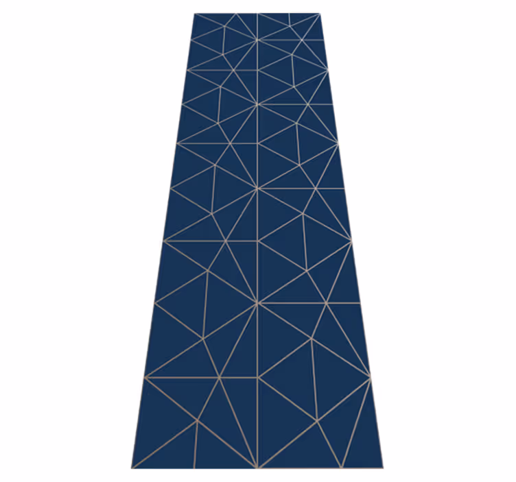 Vinyl teppich wohnzimmer geometrisches dreieck prisma - TenStickers