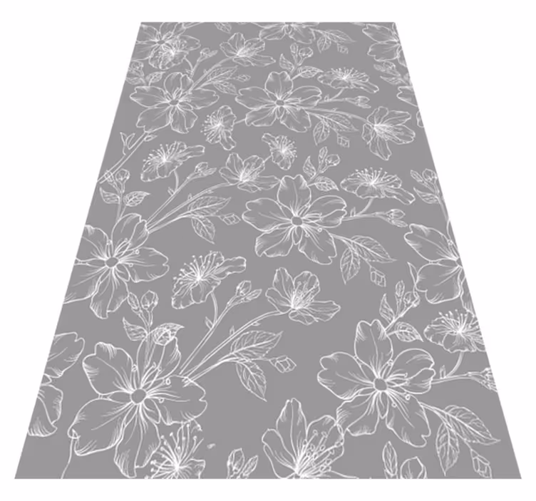 Vinyl teppich grau mit grauem muster - TenStickers