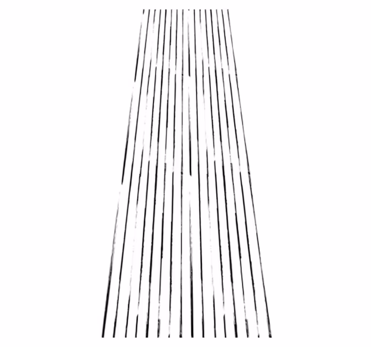 Vinyl teppich flur nordic schwarz weiß - TenStickers