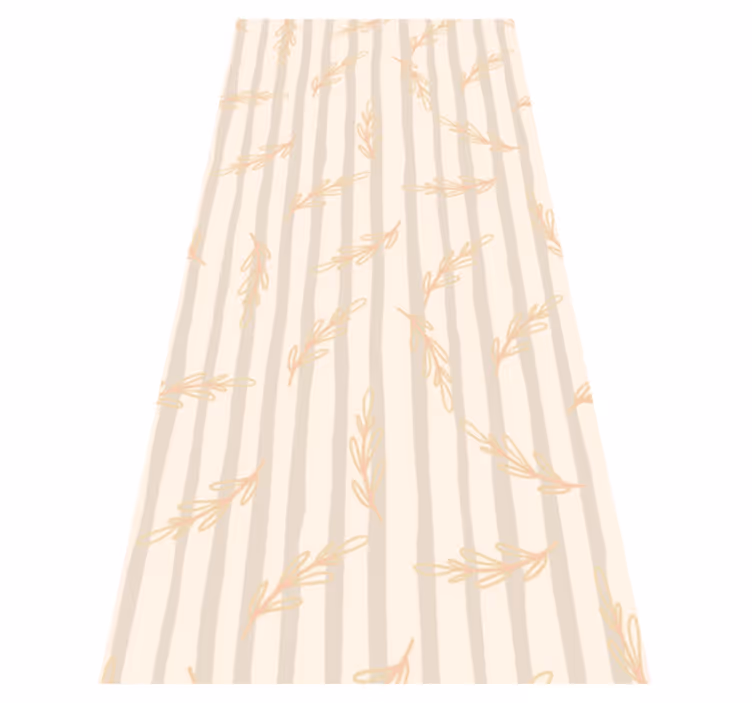 Vinyl teppich flur in elegantem beige - TenStickers