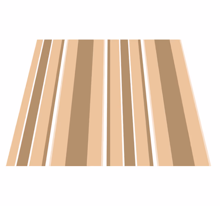 Vinyl teppich beige mit tropischer farbenpalette - TenStickers